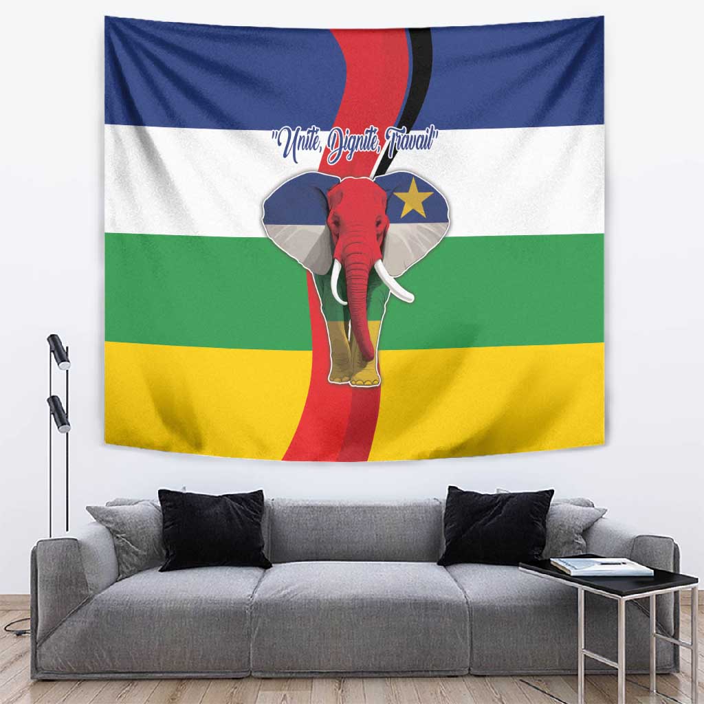 Central African Republic Republic Day 1958 Tapestry Zo Kwe Zo - Flag Style LT18