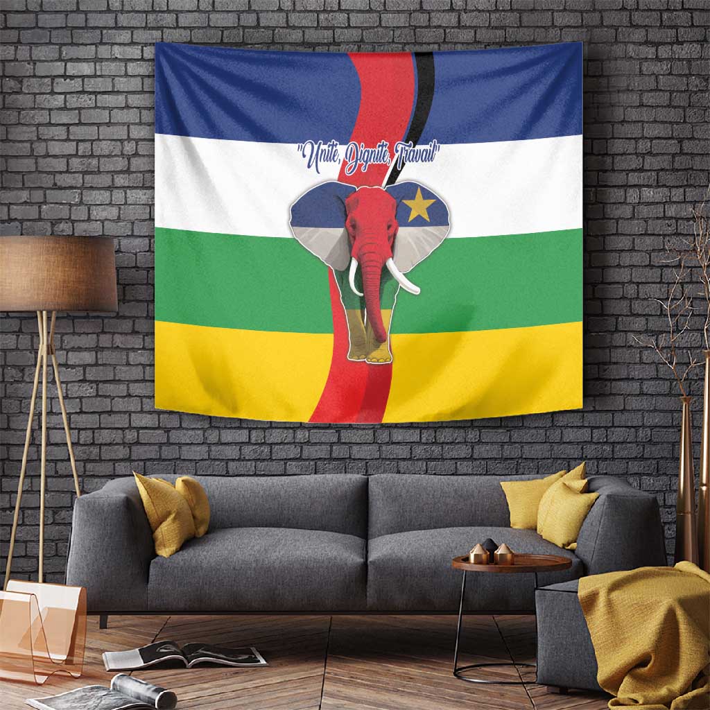 Central African Republic Republic Day 1958 Tapestry Zo Kwe Zo - Flag Style LT18