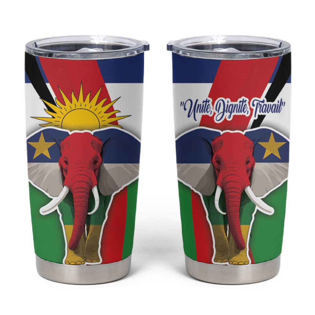 Central African Republic Republic Day 1958 Tumbler Cup Zo Kwe Zo - Flag Style LT18