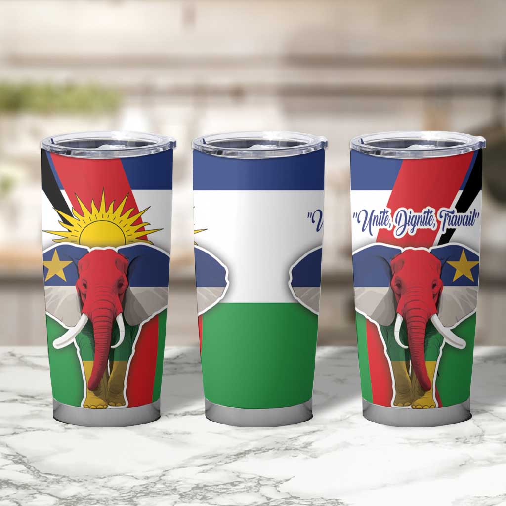 Central African Republic Republic Day 1958 Tumbler Cup Zo Kwe Zo - Flag Style LT18