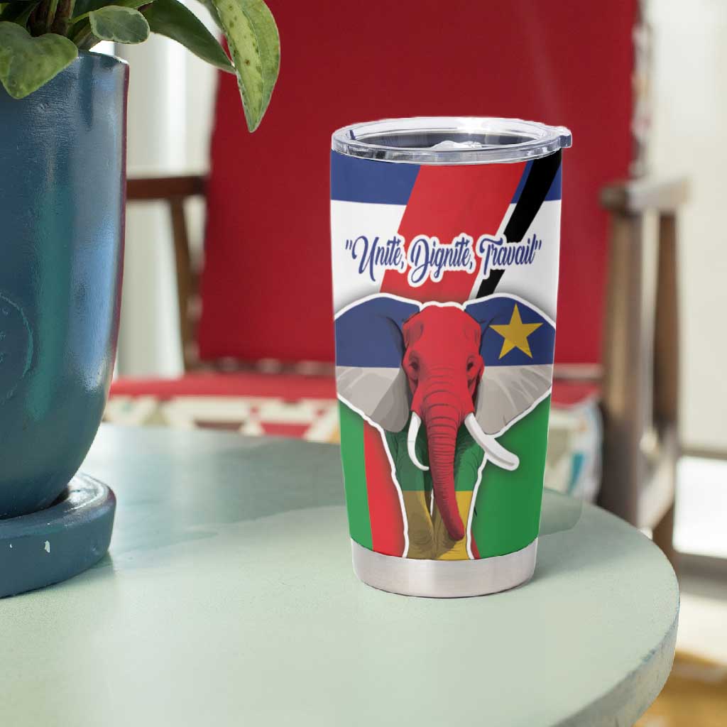 Central African Republic Republic Day 1958 Tumbler Cup Zo Kwe Zo - Flag Style LT18