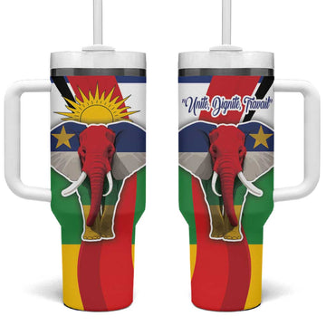 Central African Republic Republic Day 1958 Tumbler With Handle Zo Kwe Zo - Flag Style LT18