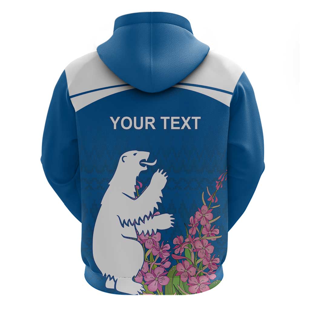 Personalized Greenland National Day Hoodie Polar Bear With Dwarf Fireweed LT18