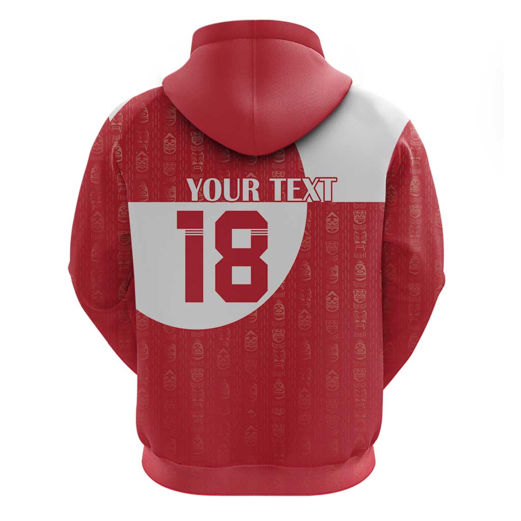 Custom Greenland Football Hoodie Polar-Bamserne Tupilaq Pattern LT18