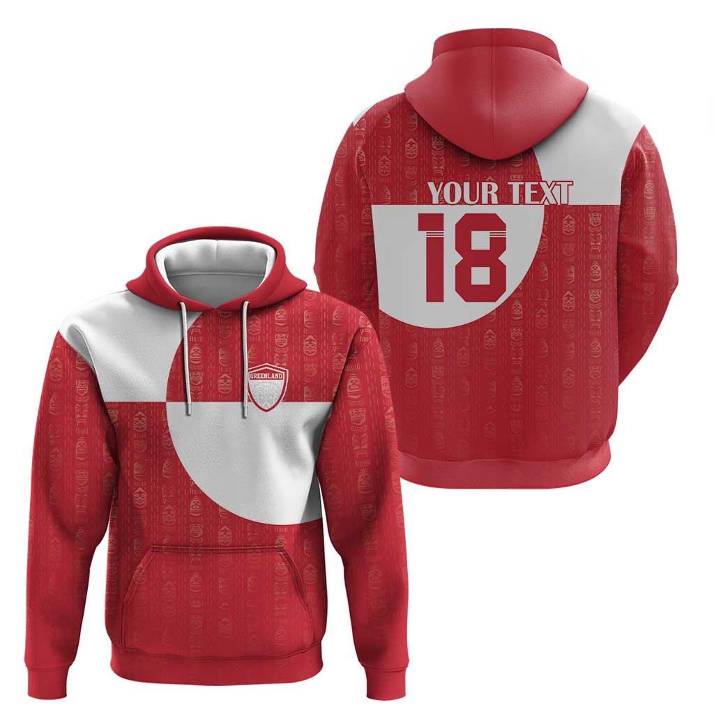 Custom Greenland Football Hoodie Polar-Bamserne Tupilaq Pattern LT18