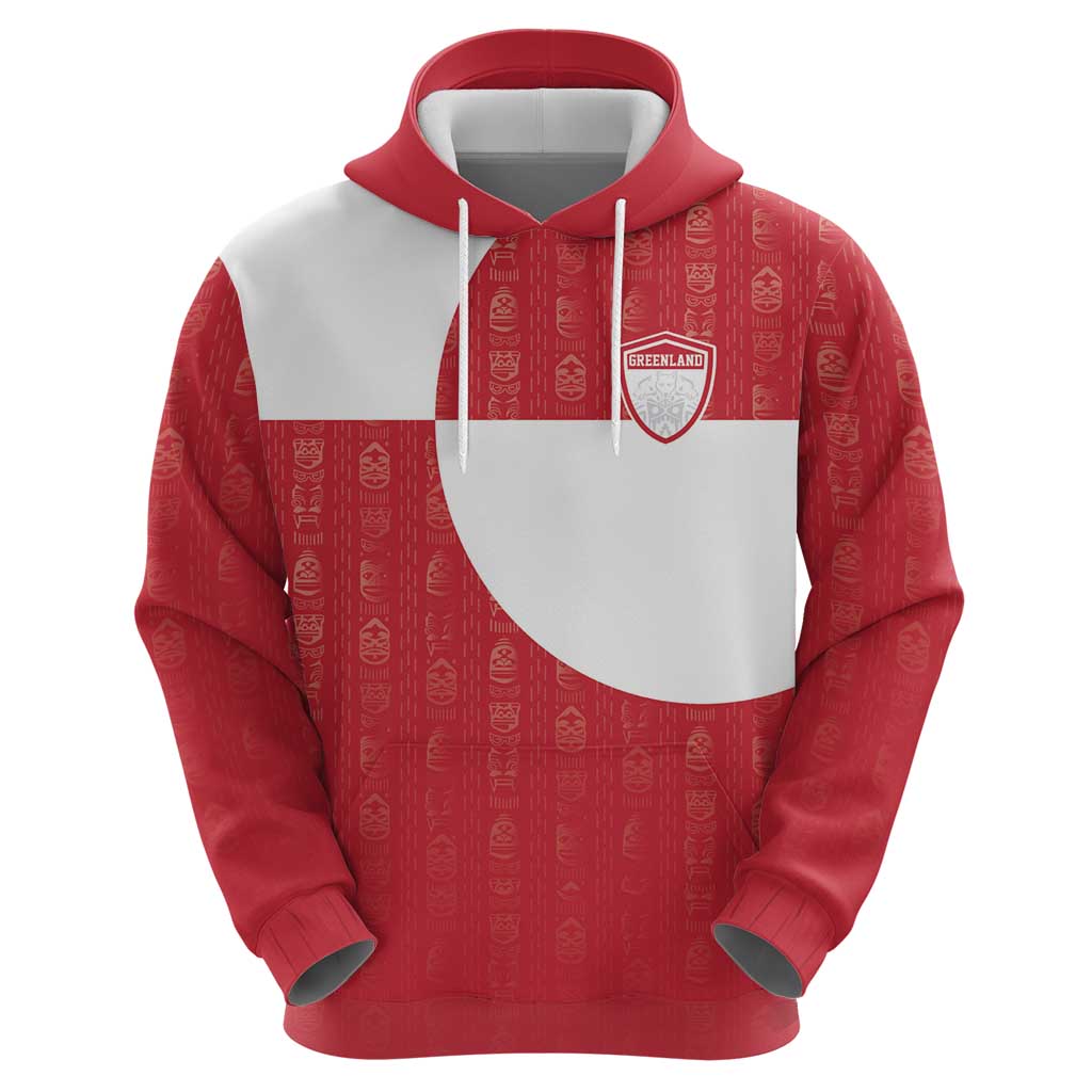 Custom Greenland Football Hoodie Polar-Bamserne Tupilaq Pattern LT18