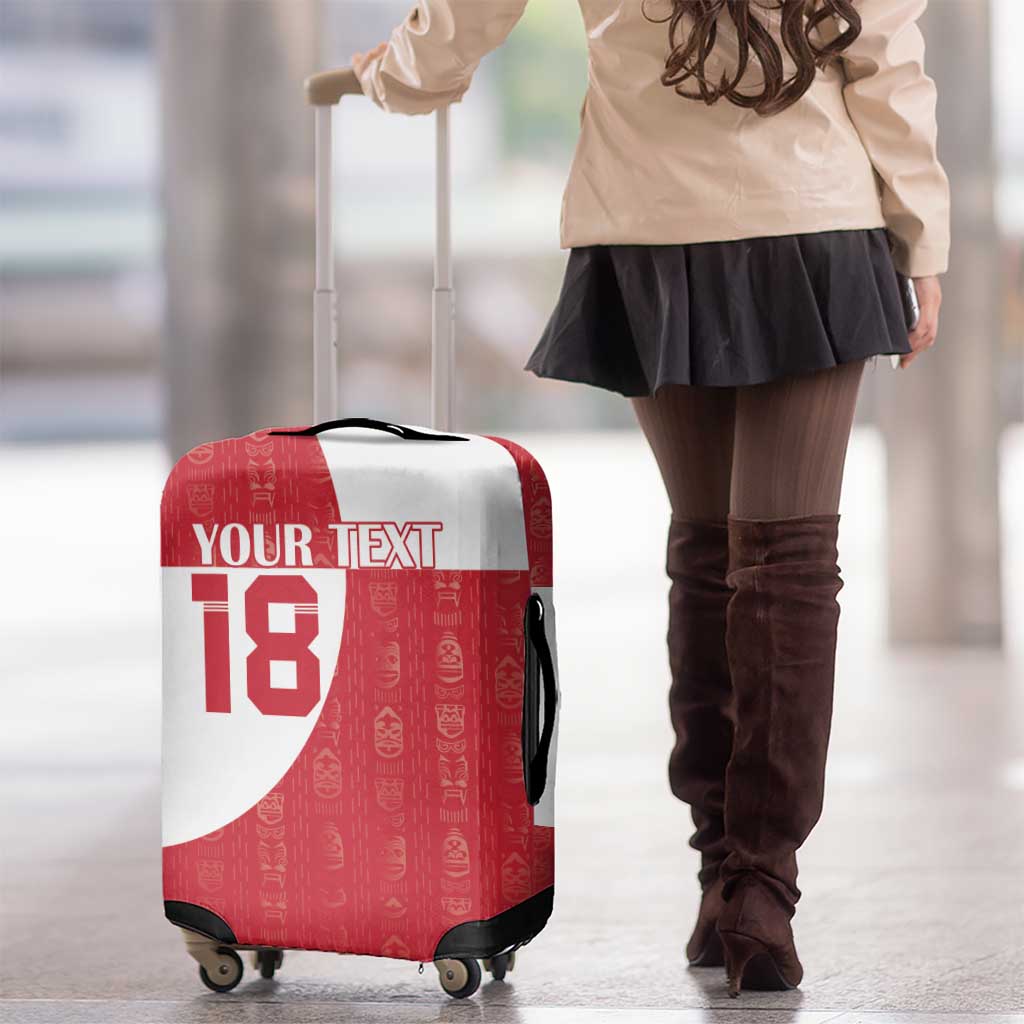 Custom Greenland Football Luggage Cover Polar-Bamserne Tupilaq Pattern LT18