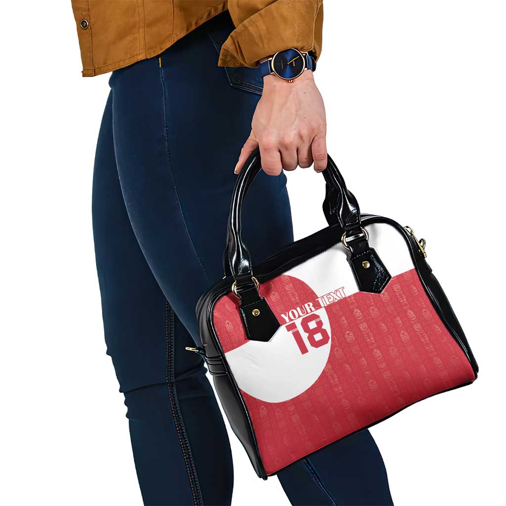 Custom Greenland Football Shoulder Handbag Polar-Bamserne Tupilaq Pattern LT18