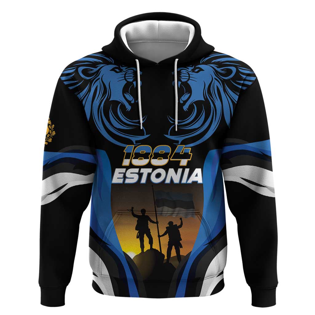 Custom Estonia National Flag Day Hoodie Mu isamaa, mu onn ja room LT18