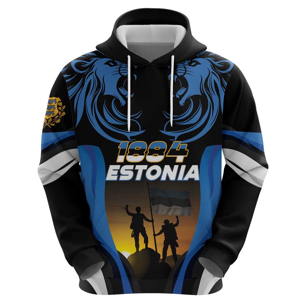 Custom Estonia National Flag Day Hoodie Mu isamaa, mu onn ja room LT18