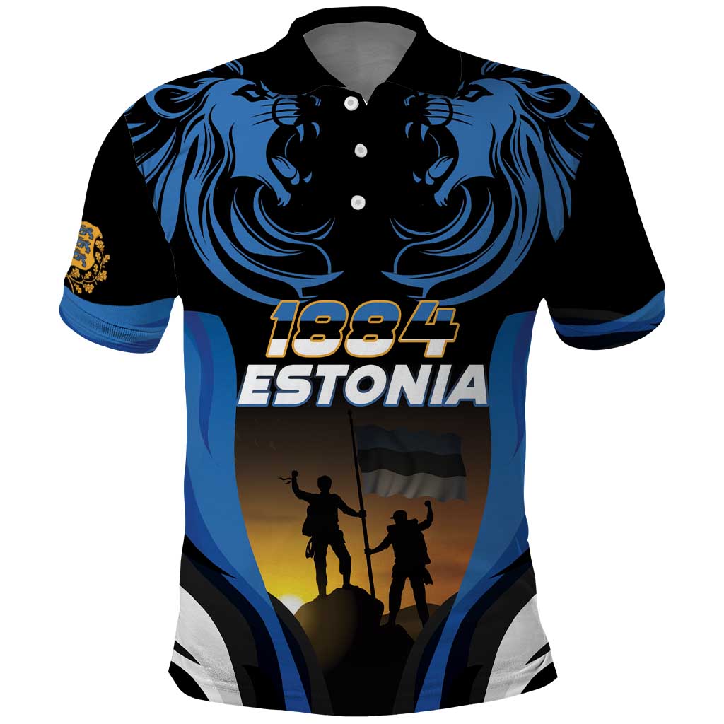 Custom Estonia National Flag Day Polo Shirt Mu isamaa, mu onn ja room LT18