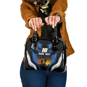 Custom Estonia National Flag Day Shoulder Handbag Mu isamaa, mu onn ja room LT18