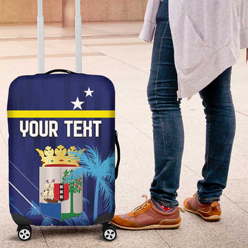 Personalized Curacao Flag Day Luggage Cover Dia di Bandera LT18