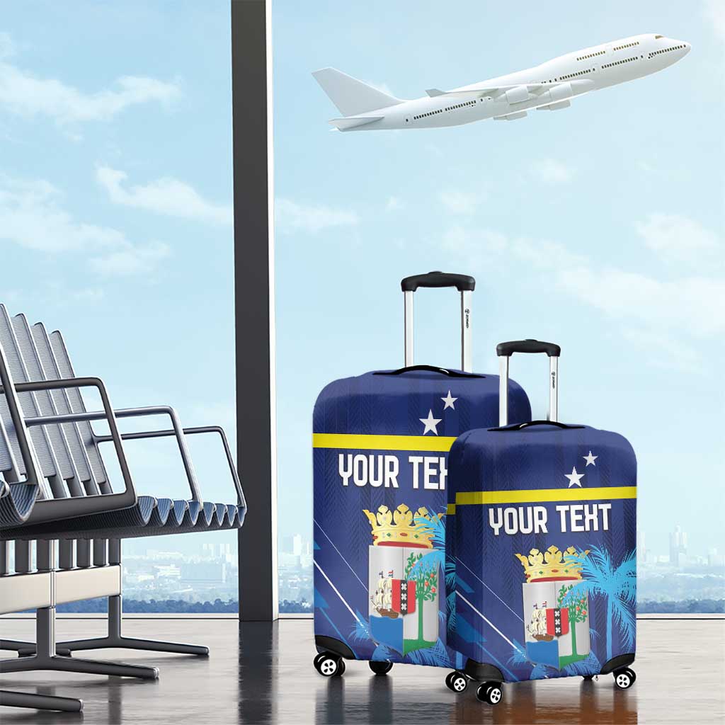 Personalized Curacao Flag Day Luggage Cover Dia di Bandera LT18
