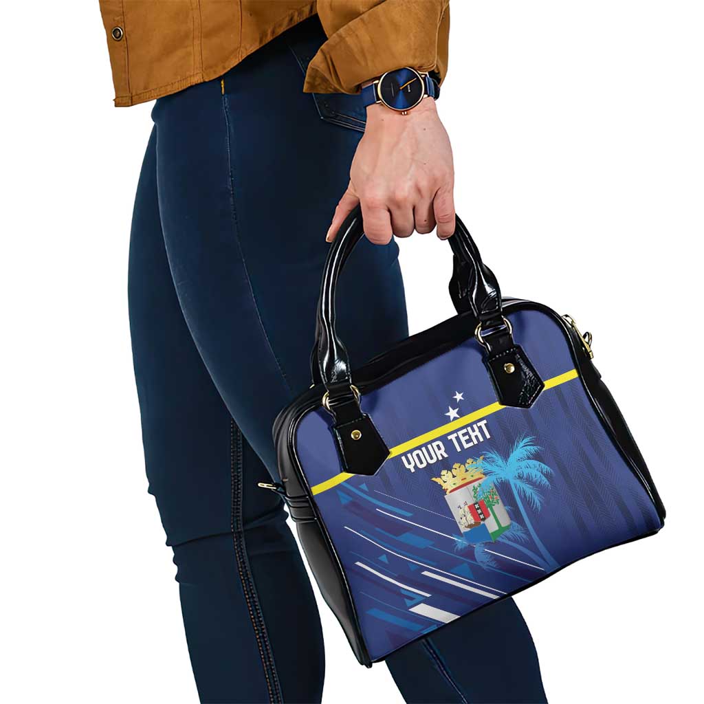 Personalized Curacao Flag Day Shoulder Handbag Dia di Bandera LT18