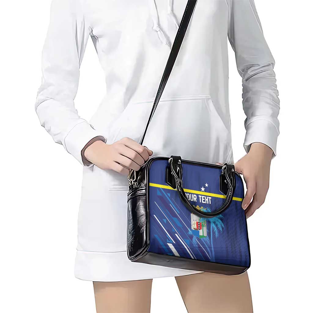 Personalized Curacao Flag Day Shoulder Handbag Dia di Bandera LT18
