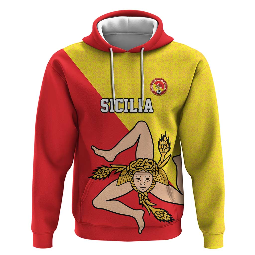Custom Sicilia Football Hoodie Naziunali Siciliana LT18