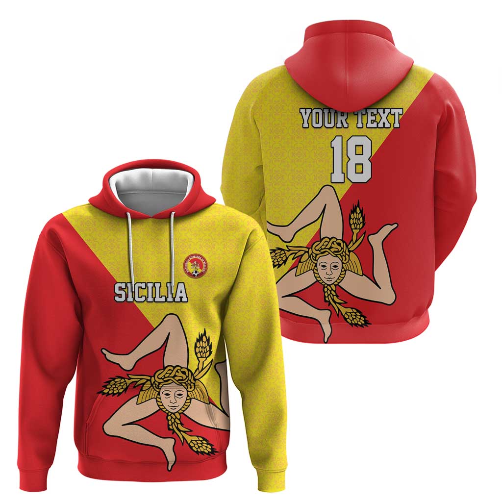 Custom Sicilia Football Hoodie Naziunali Siciliana LT18