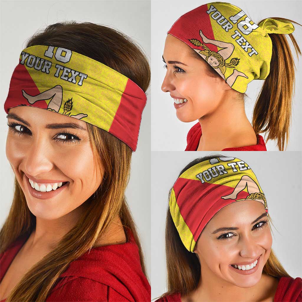 Custom Sicilia Football Neck Gaiter Naziunali Siciliana LT18