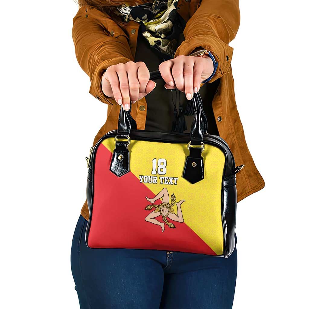Custom Sicilia Football Shoulder Handbag Naziunali Siciliana LT18