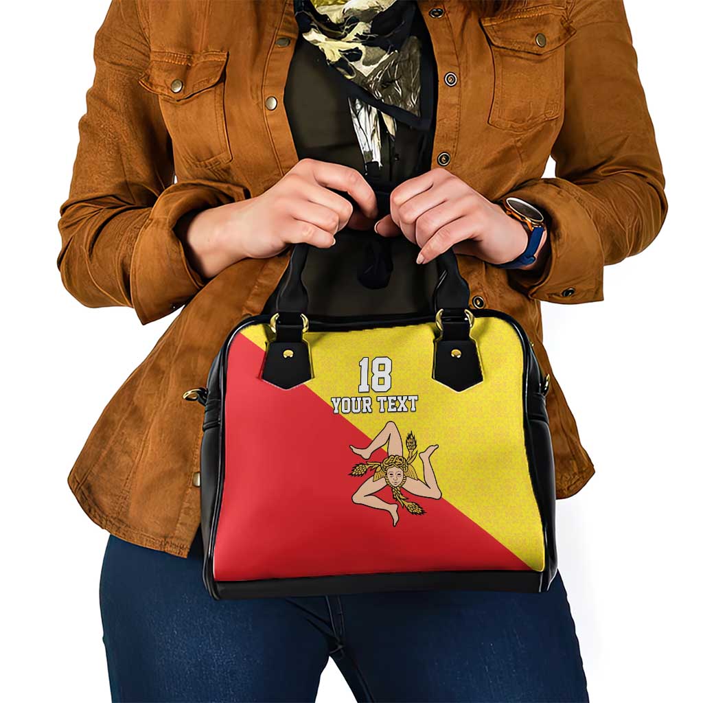 Custom Sicilia Football Shoulder Handbag Naziunali Siciliana LT18