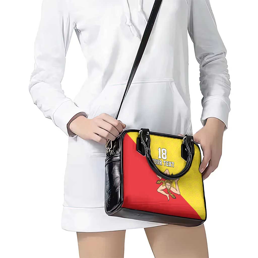 Custom Sicilia Football Shoulder Handbag Naziunali Siciliana LT18