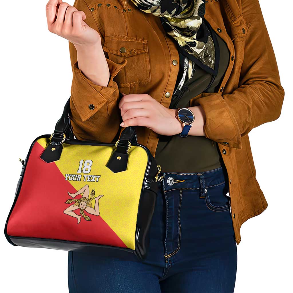 Custom Sicilia Football Shoulder Handbag Naziunali Siciliana LT18