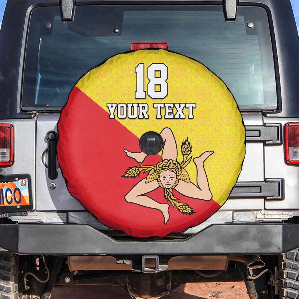 Custom Sicilia Football Spare Tire Cover Naziunali Siciliana LT18