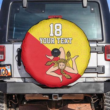 Custom Sicilia Football Spare Tire Cover Naziunali Siciliana LT18