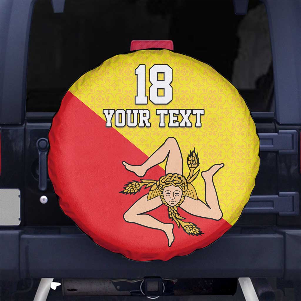 Custom Sicilia Football Spare Tire Cover Naziunali Siciliana LT18