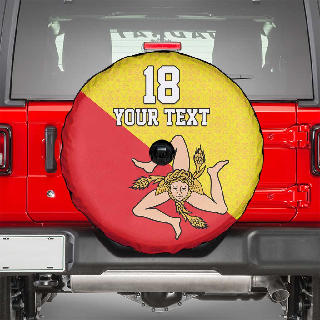 Custom Sicilia Football Spare Tire Cover Naziunali Siciliana LT18