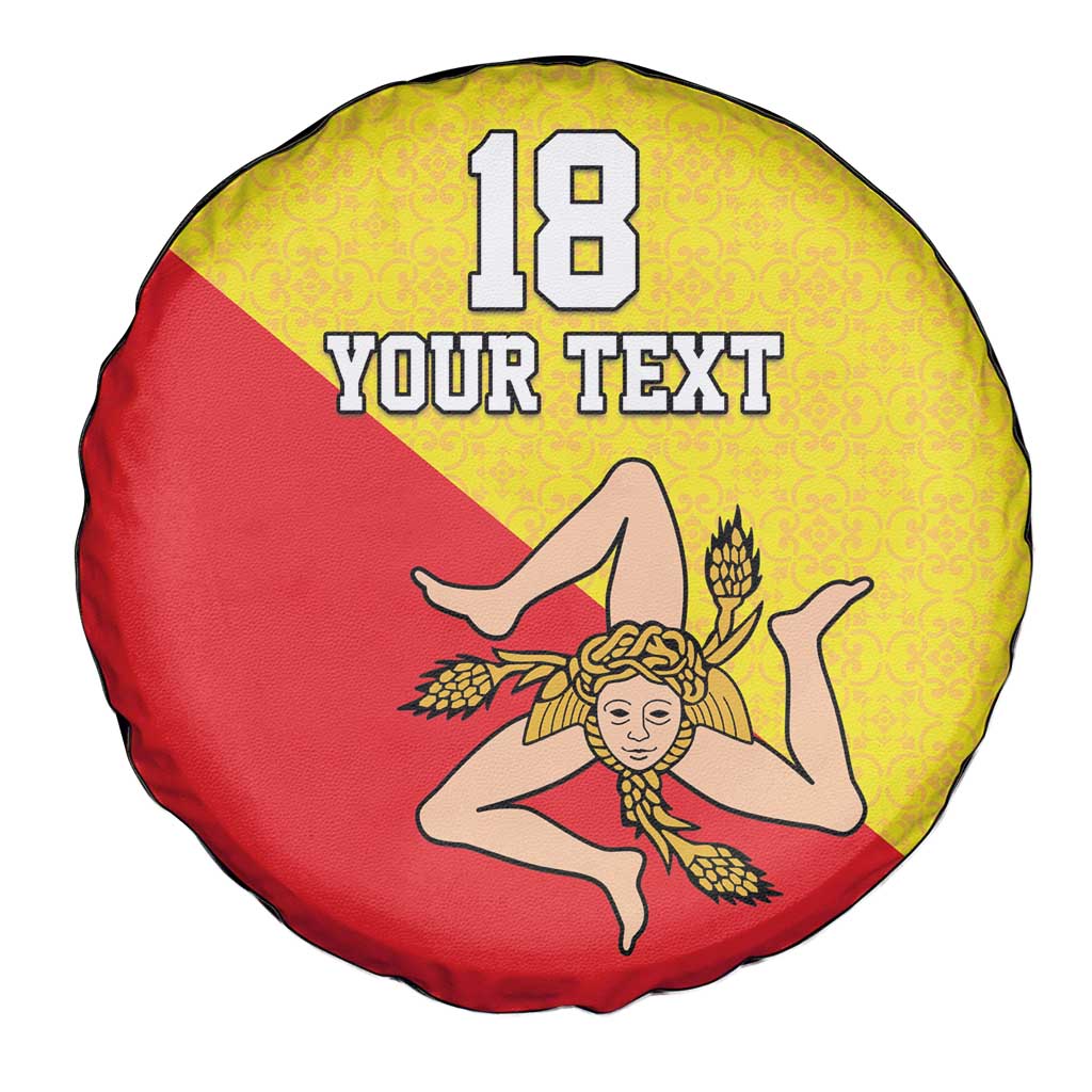 Custom Sicilia Football Spare Tire Cover Naziunali Siciliana LT18