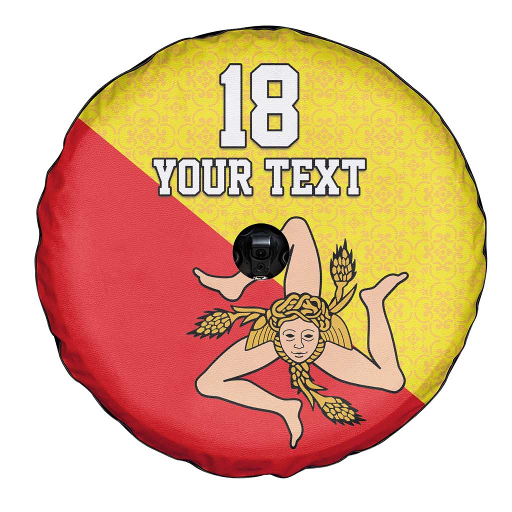 Custom Sicilia Football Spare Tire Cover Naziunali Siciliana LT18