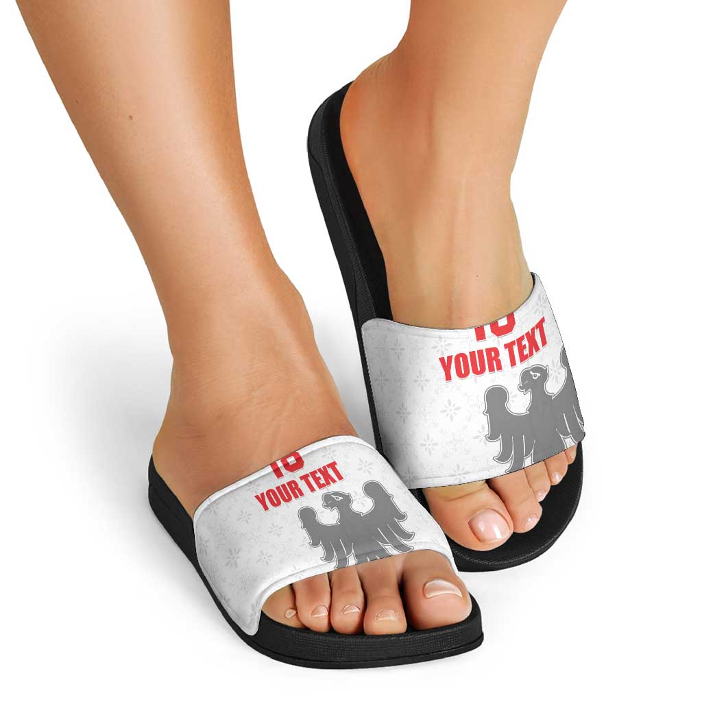 Custom Sicilia Football Slide Sandals Animus Tuus Dominus LT18