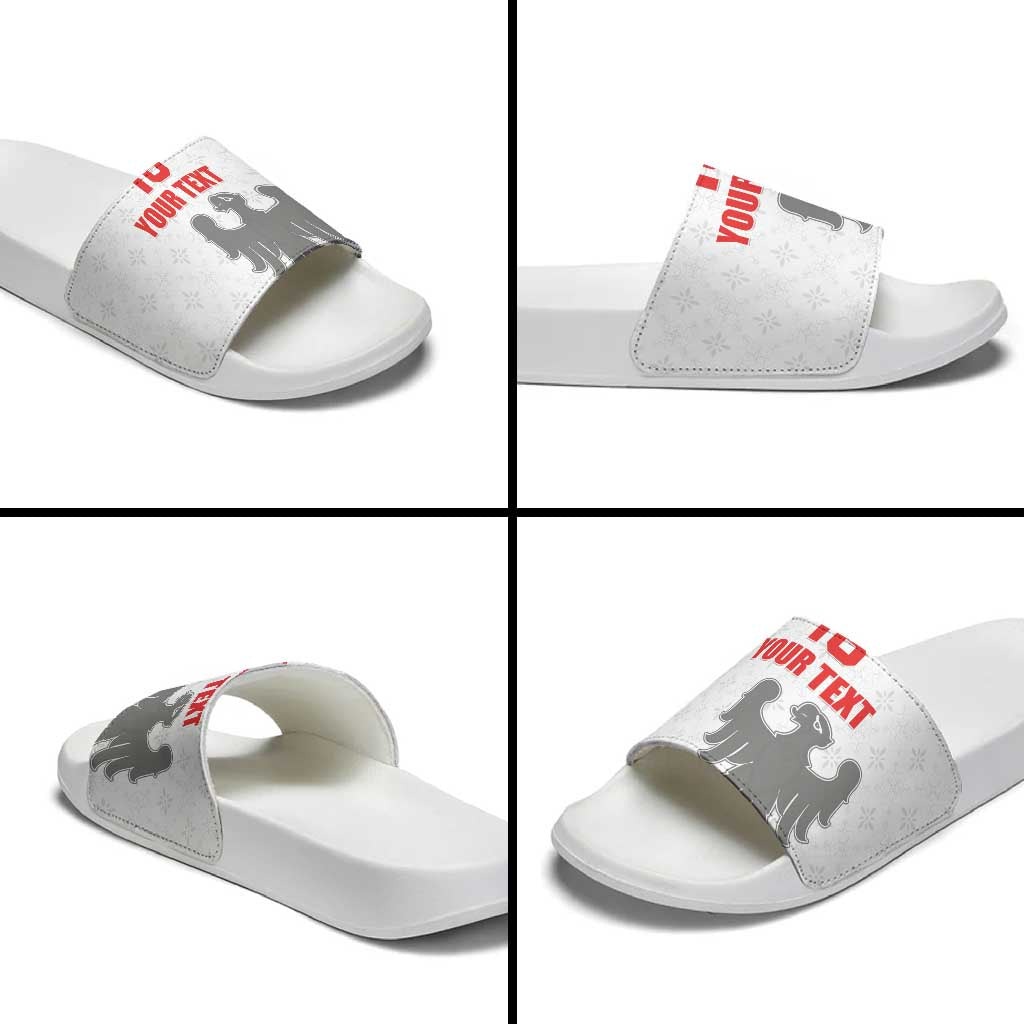 Custom Sicilia Football Slide Sandals Animus Tuus Dominus LT18