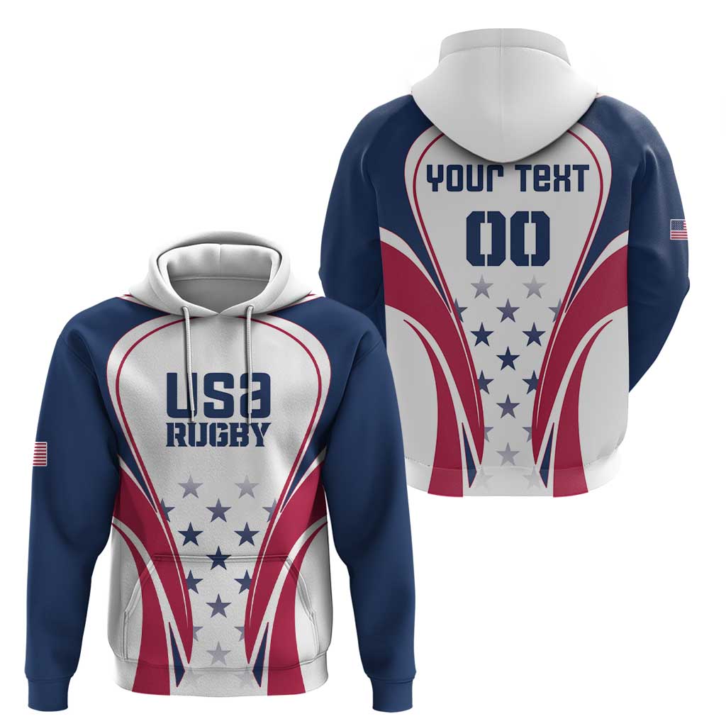 Custom USA Rugby Hoodie Simple Style LT18