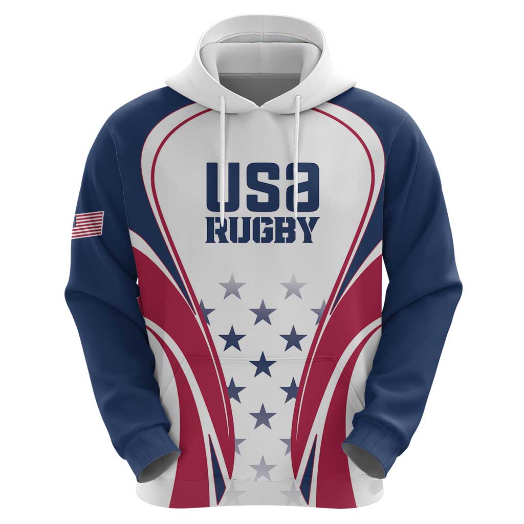 Custom USA Rugby Hoodie Simple Style LT18