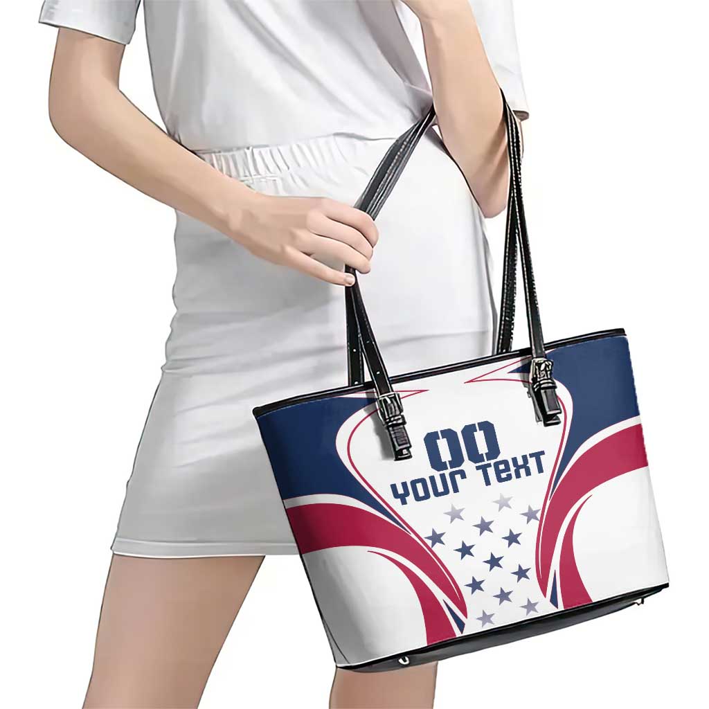 Custom USA Rugby Leather Tote Bag Simple Style LT18