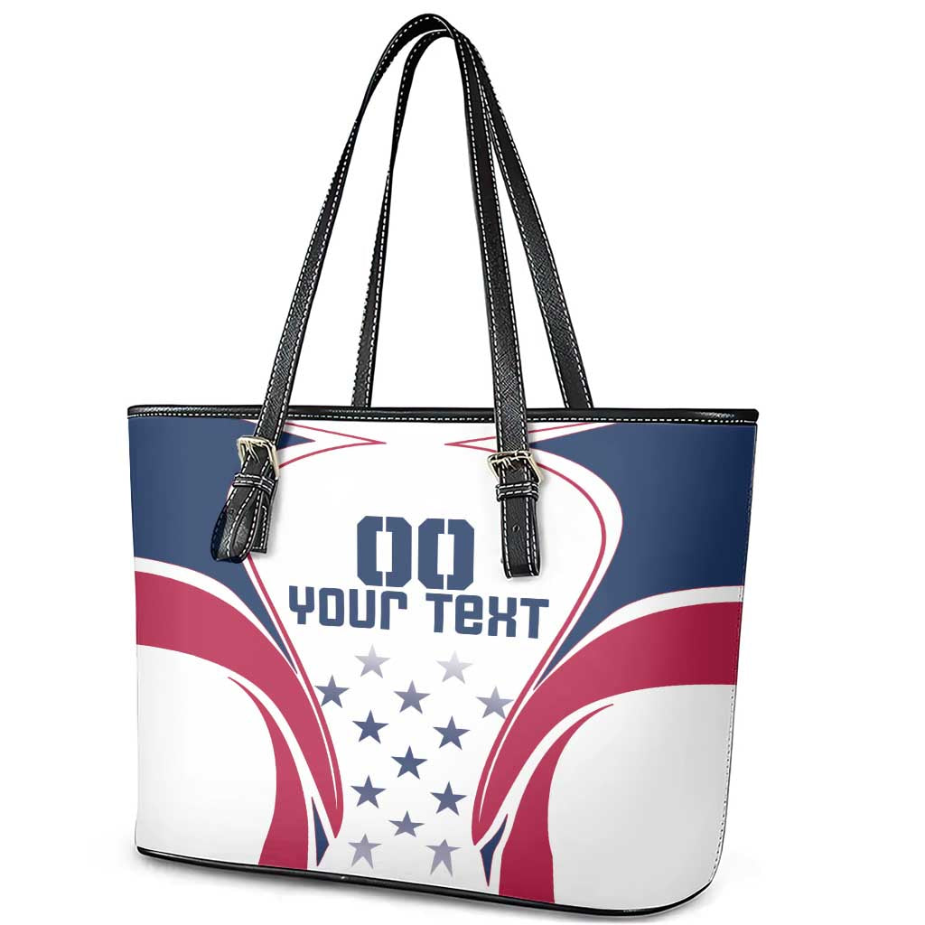 Custom USA Rugby Leather Tote Bag Simple Style LT18