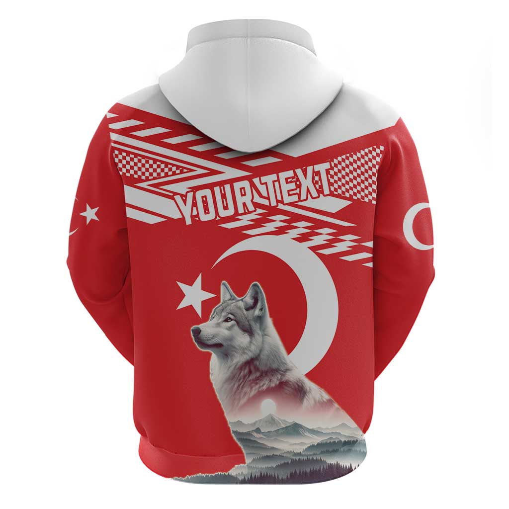 Personalized Gray Wolf Turkey Hoodie Turkish Mountain LT18