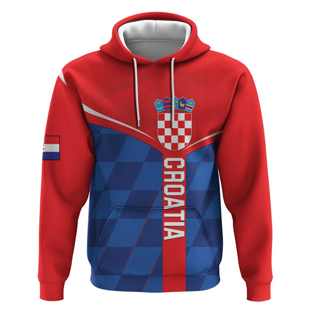 Custom Croatia Football Hoodie Hrvatska Nogometna Reprezentacija LT18
