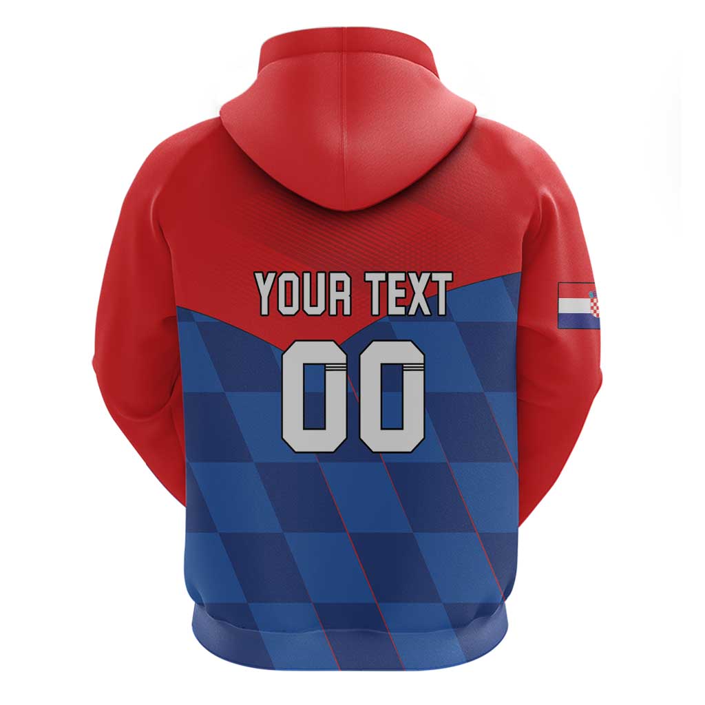 Custom Croatia Football Hoodie Hrvatska Nogometna Reprezentacija LT18