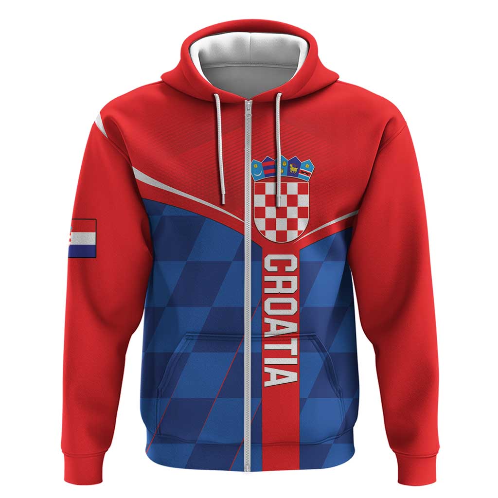 Custom Croatia Football Hoodie Hrvatska Nogometna Reprezentacija LT18