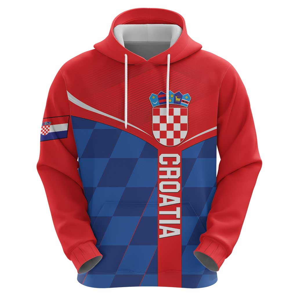 Custom Croatia Football Hoodie Hrvatska Nogometna Reprezentacija LT18