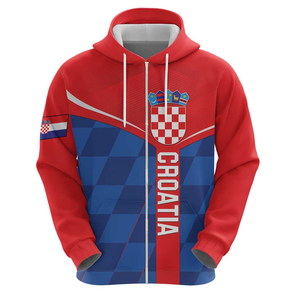Custom Croatia Football Hoodie Hrvatska Nogometna Reprezentacija LT18