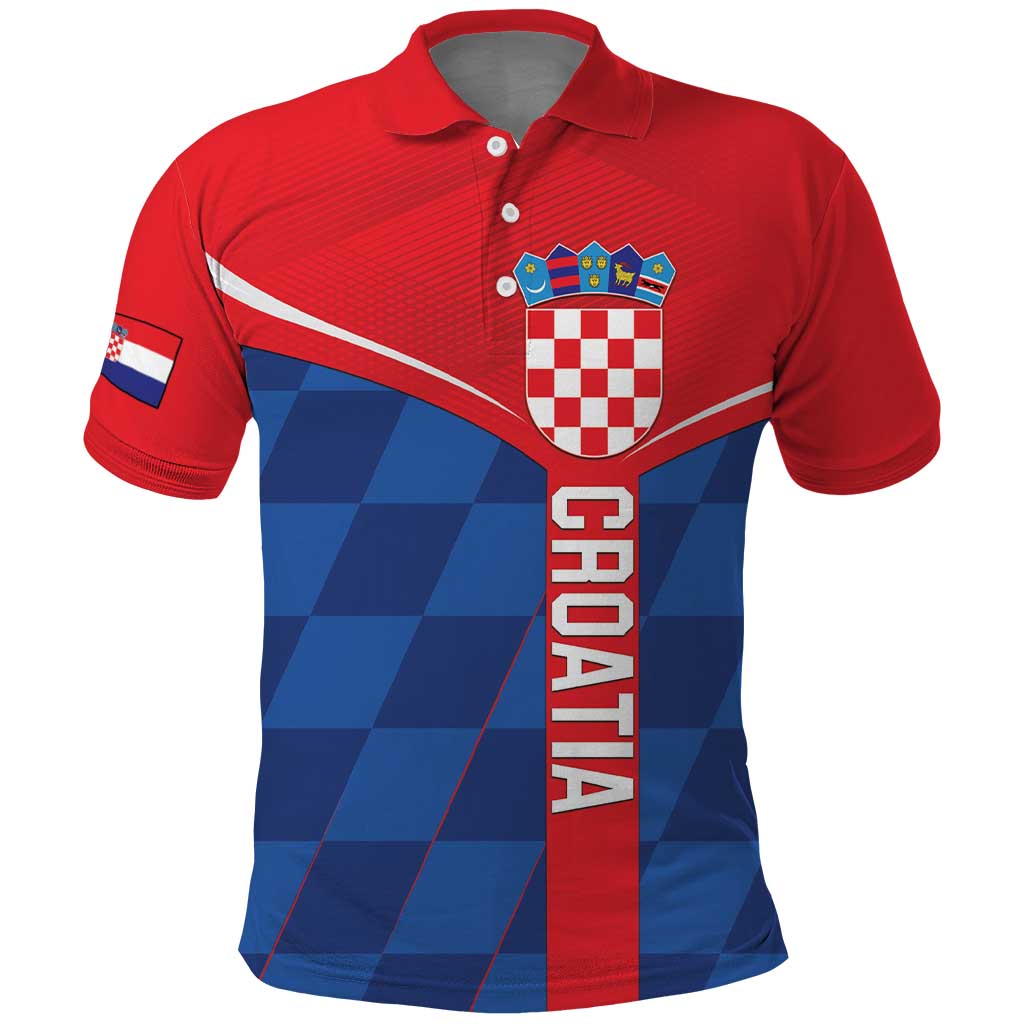 Custom Croatia Football Polo Shirt Hrvatska Nogometna Reprezentacija LT18