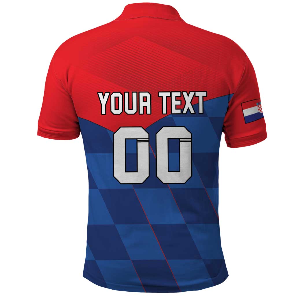 Custom Croatia Football Polo Shirt Hrvatska Nogometna Reprezentacija LT18