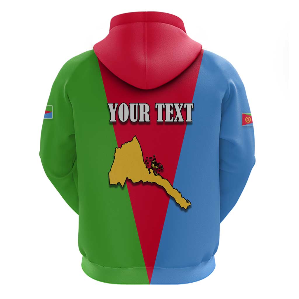 Personalized Eritrea Emblem Hoodie With Flag Color LT18