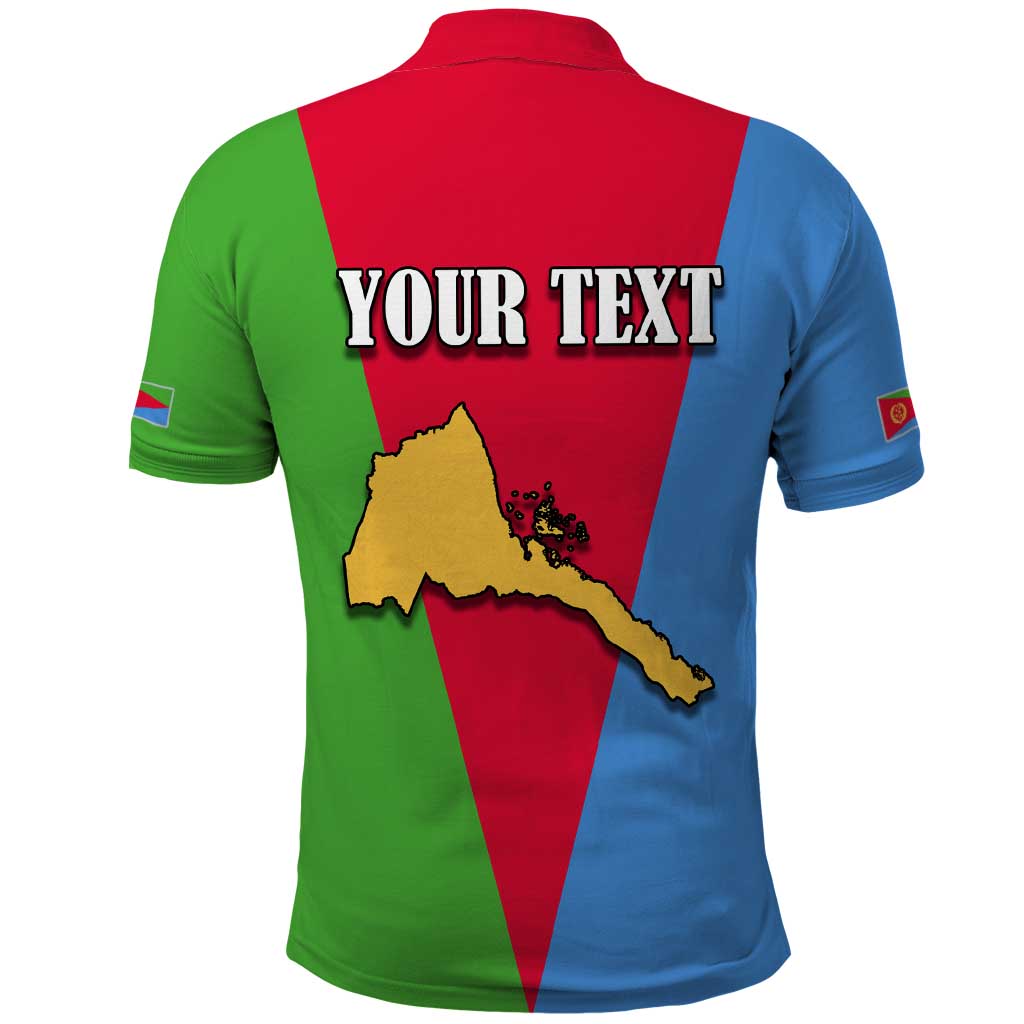 Personalized Eritrea Emblem Polo Shirt With Flag Color LT18