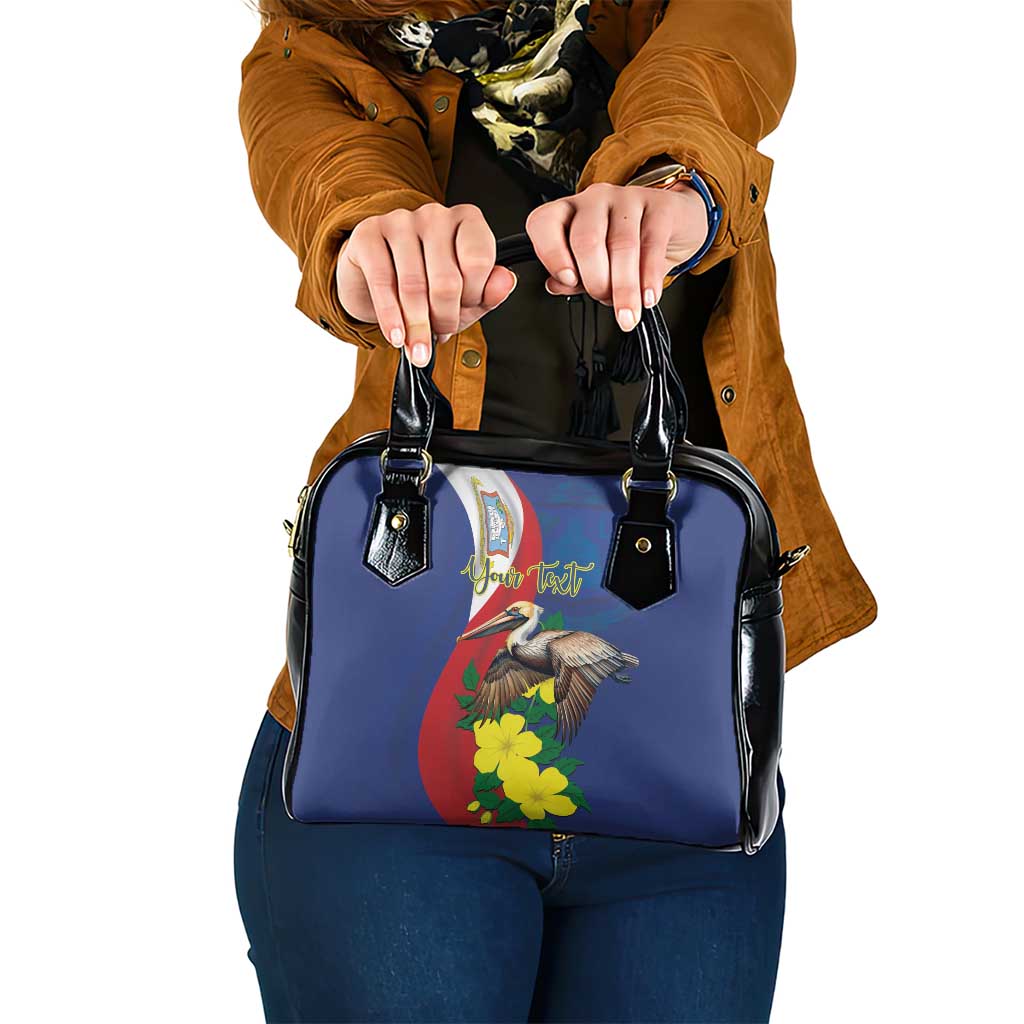 Personalized Sint Maarten Flag Day Shoulder Handbag 40th Anniversary Semper Progrediens LT18